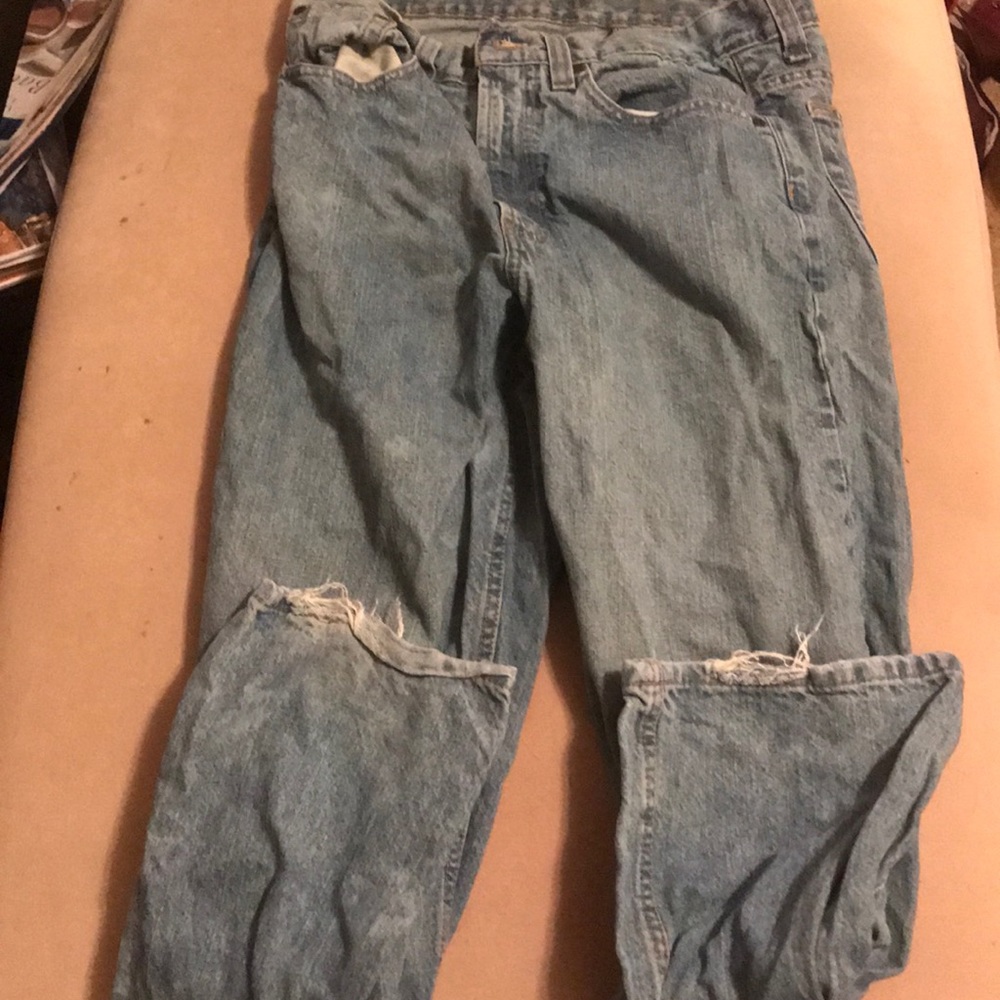 Used blue men jean